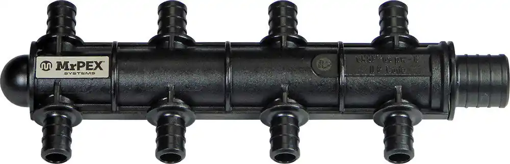 Mr Pex 3052061 Multiport Tee PPSU – Single Side – 1 in. PEX Inlet x 3/4 in. PEX End x 1/2 in. PEX (6 Branches)