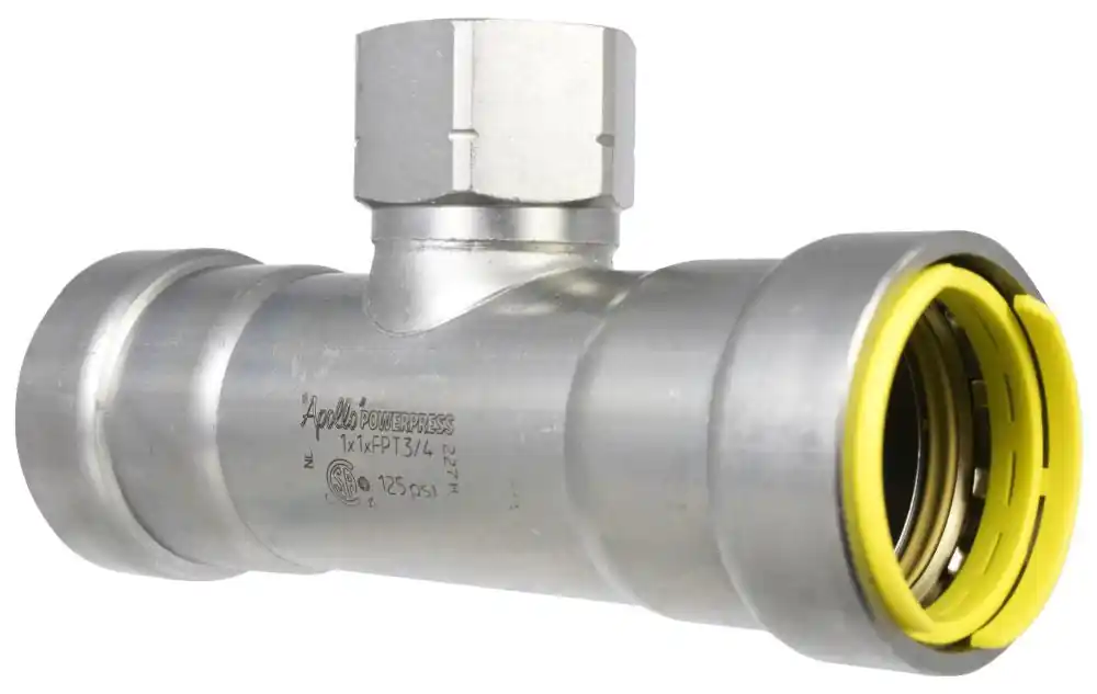 Apollo PowerPress PWR7481947 Gas Threaded T-Piece FFF 2 inches x 2 inches x FPT 3/4 inches