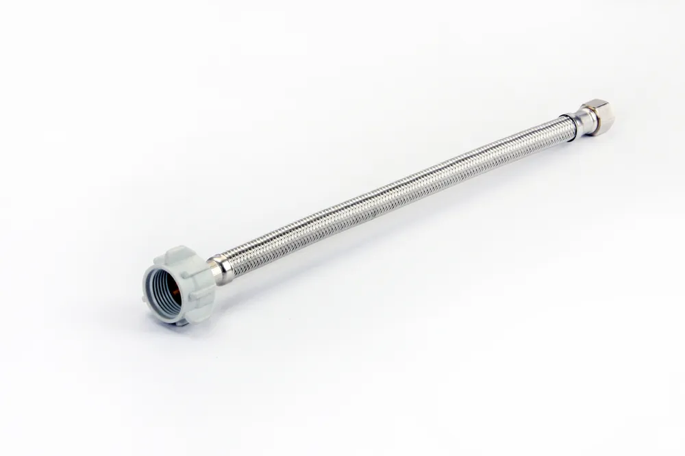 Everflow 27420-NL 20 inches SS Braided 3/8 Comp X 7/8 inches BC Plas Nut Tank Supply Lead Free