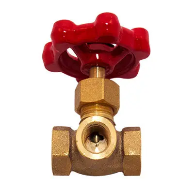 Fire Protection 06-600-00 1/4 3-Way Ul Brass Globe Valve