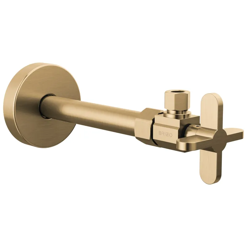Brizo BT022204-GL Odin Angled Supply Stop Valve with Cross Handle