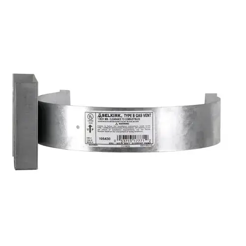 Selkirk 6RV-WS/B RV Wall Support/Band Assembly 6 inches