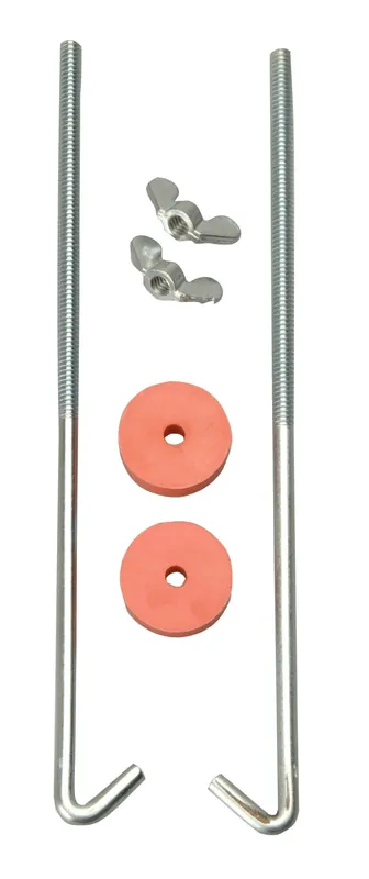 COLEMAN CABLE 966-12 Road Power J Hook Battery Hold Down Bolts 12-Inch 2-Pack