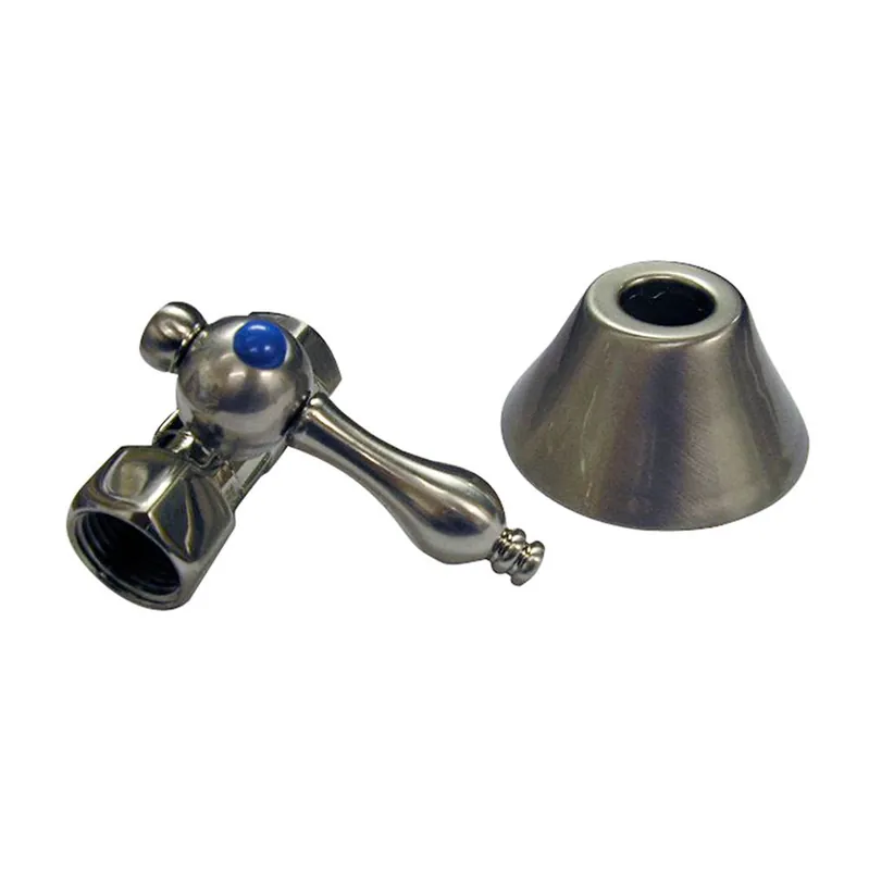Barclay 5102-CP Straight Stop with Flange 1/2-Inch x 5/8-Inch IPS
