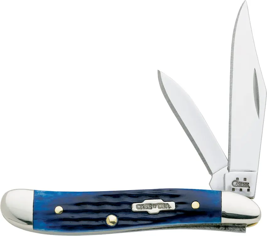 CASE 2802 Folding Pocket Knife 2.1 in Clip 1.53 in Pen L Blade 2-Blade