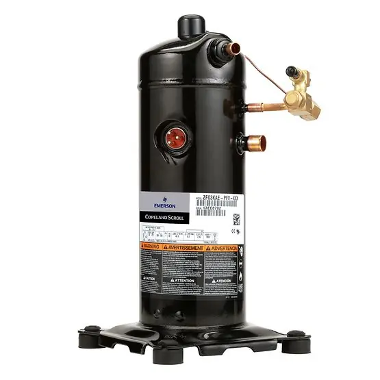Emerson ZF07KAE-TF5-818 Compressor, 200-230/1 1/2 inches x 3/4 inches Scroll Compliant