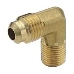 Macomb Group 49-56 5/16 OD X 3/8 MPT Brass Flare 90 Ell Adapter