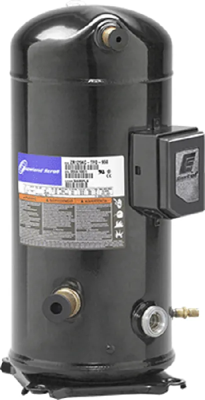 Emerson ZR125KCE-TFD-950 Compressor, 460/3 7/8 inches x 1-3/8 inches Scroll Compliant A/C R22/R407C