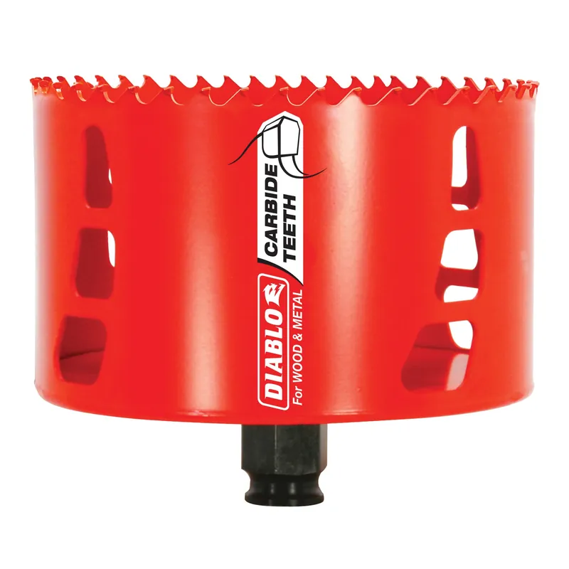 Diablo dhs4250ct 4-1/4 inches carbide teeth hole saw for wood and metal