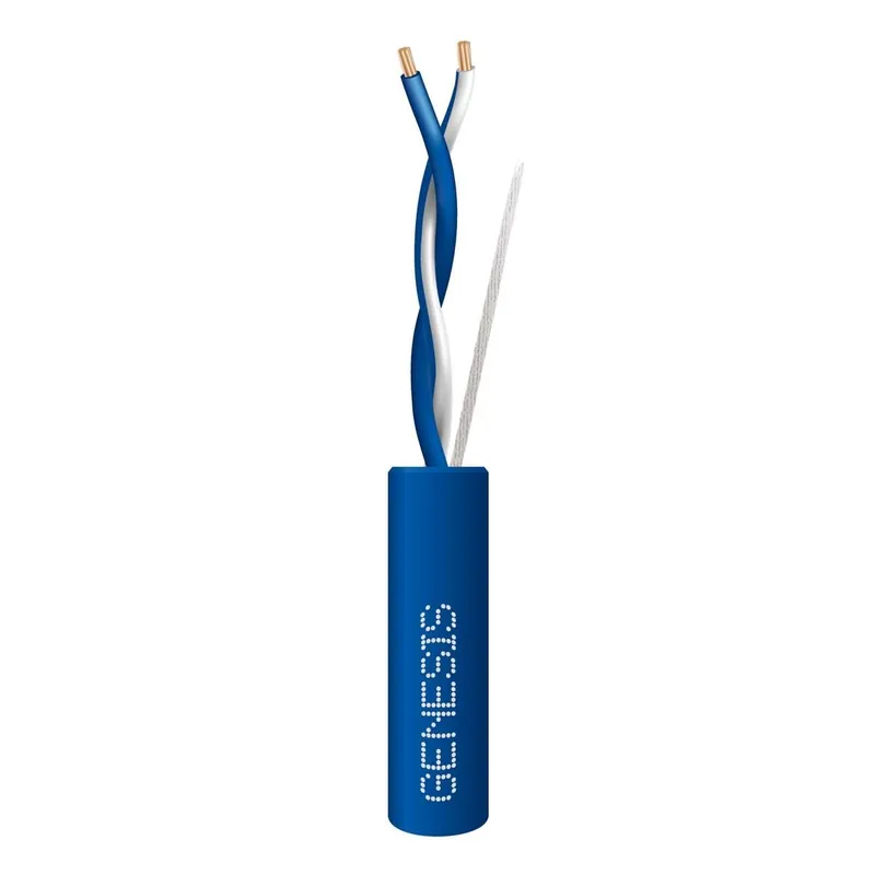 Genesis 32522106 Stranded Plenum Unshielded Cable 22/1 Stranded CMP Plenum Cable 1000 feet Reel In Box