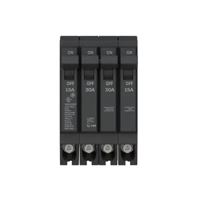 Abb thqlq153015 thqlq plug-in quad breaker 15a/1p & 30a/2p & 15a/1p