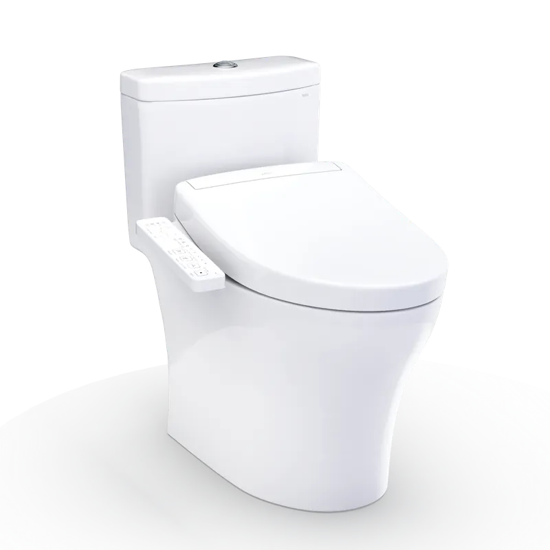 Toto MW6463346CEMFGN#01 Aquia IV Washlet+ S2 One-Piece Toilet 1.28 GPF/0.9 GPF