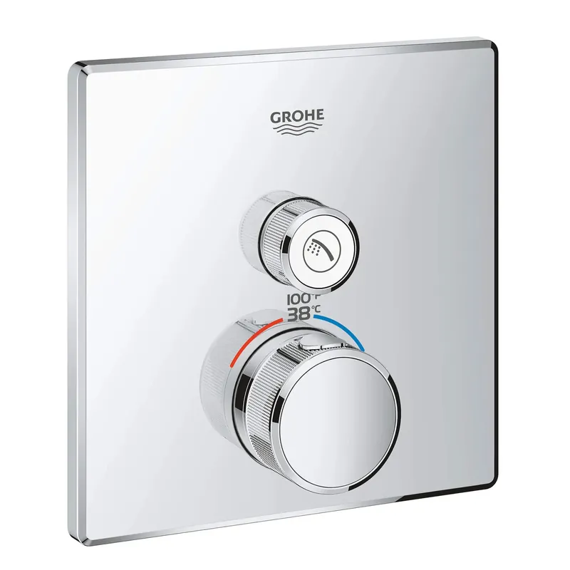 Grohe 29140EN0 Thermostatic Valve Trim Grohtherm 1 Function 2 Wheel 7.7 GPM