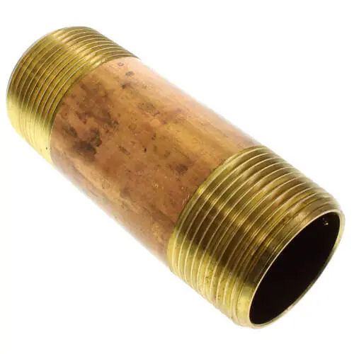 Everflow NPBR1140 Brass Nipple 1-1/4 inches x 4 inches