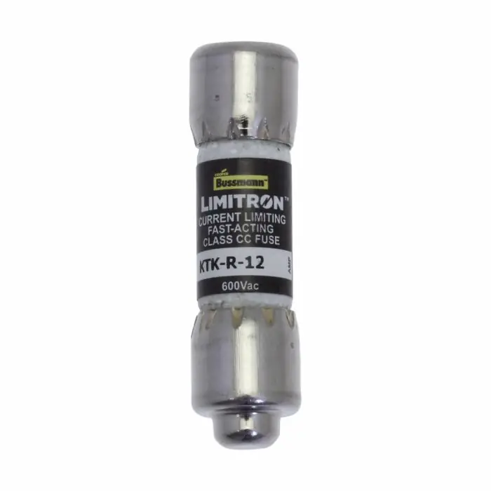 Eaton Bussmann KTK-R-12 Fuse 12A 600V 200KAIC CC Cylindrical Rejection