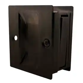 Trimco 1064.613E Passage Pocket Door Lock Square Cutout