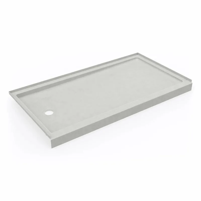 Swanstone SR03260LM.226 Shower Base Alcove Retrofit Rectangular Birch 32 x 60 Inch Swanstone Left Drain