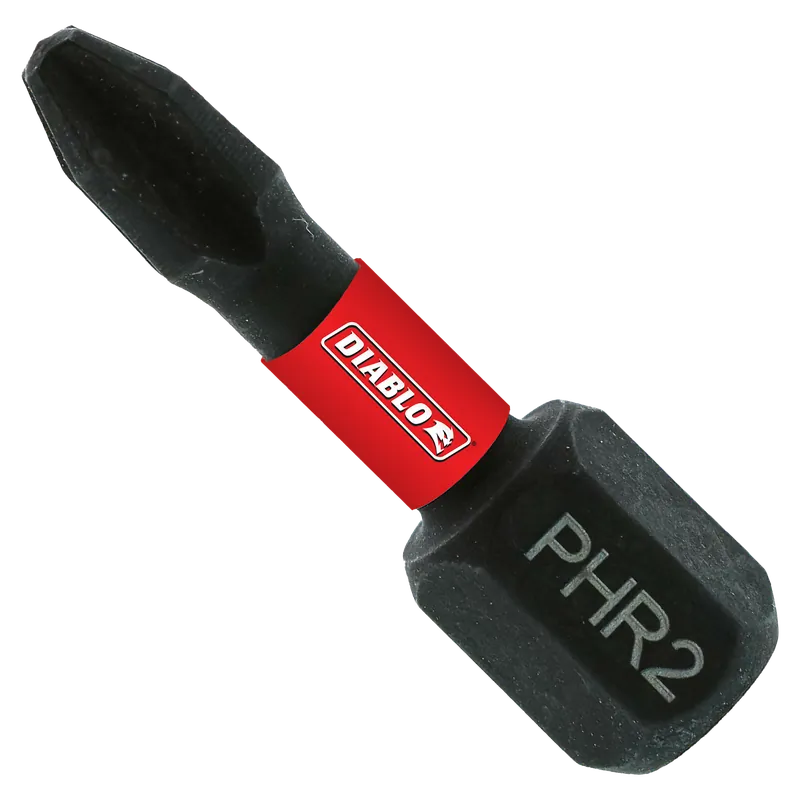 Diablo dph2r1p2 phillips reduced #2 drive bits 1 in (2-pack)