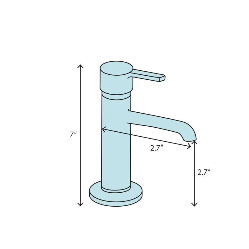 Dawn AB781258C 7 inches 1.2 GPM Bathroom Faucet