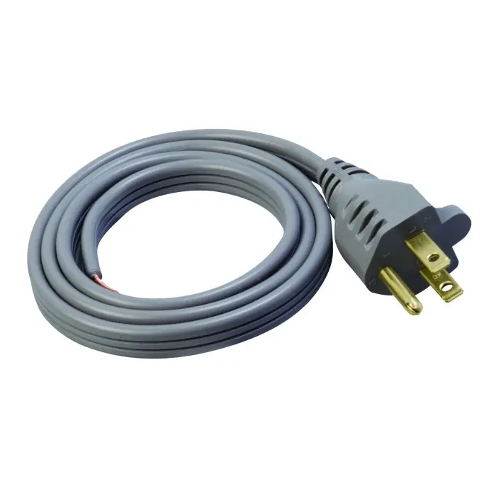 Butler Preferred Brand 9733SW8809 Type SPT-3 Cord, Power Supply Cord, 2 Conductor, 125 VAC, 13 Amp, 3 Foot Length, NEMA 5-15P