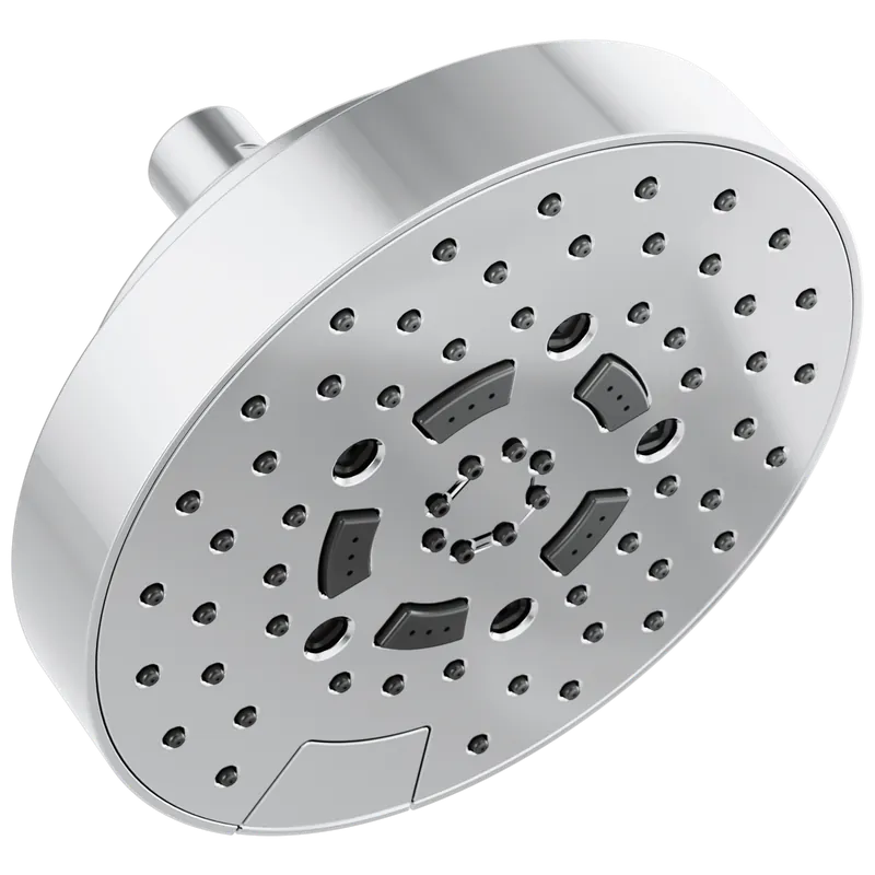Brizo 87492-PC-1.5 Universal Showering: 7 inches Linear Round H2Okinetic Multi-Function Wall Mount Shower Head - 1.5 GPM