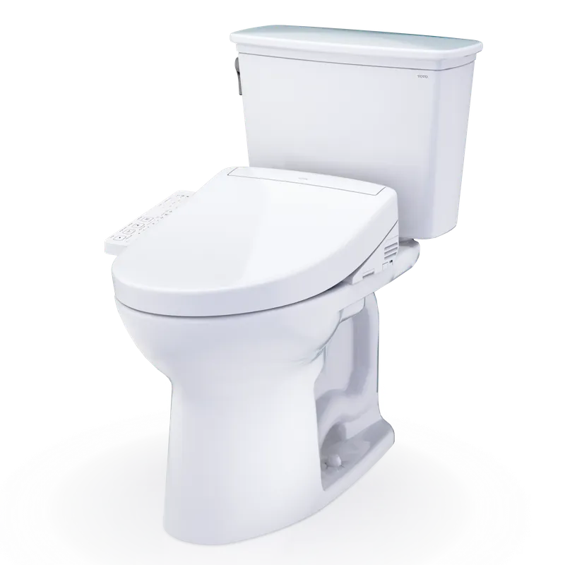 Toto MW7863346CEFG#01 Drake Transitional WASHLET+ S2 Two-Piece Toilet - 1.28 GPF - Universal Height