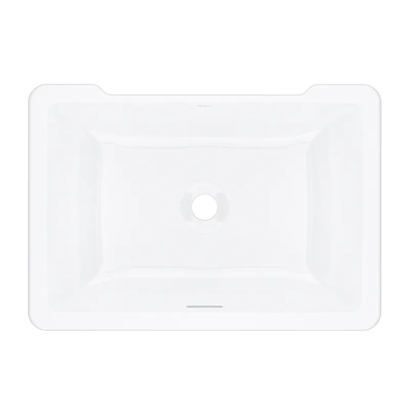 Rohl ERUB2216RTWH Eirene 22 inches x 16 inches Undermount Rectangular Lavatory Sink