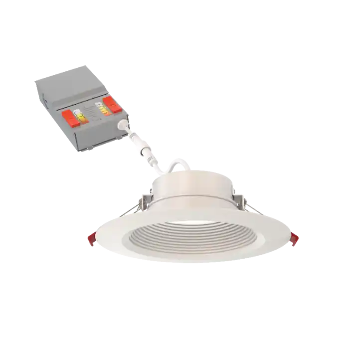Acuity Brands WF4 DREG B ALO19 SWW5 90CRI MW M6 Lithonia Lighting Deep Regressed Baffle LED Downlight 4 inches