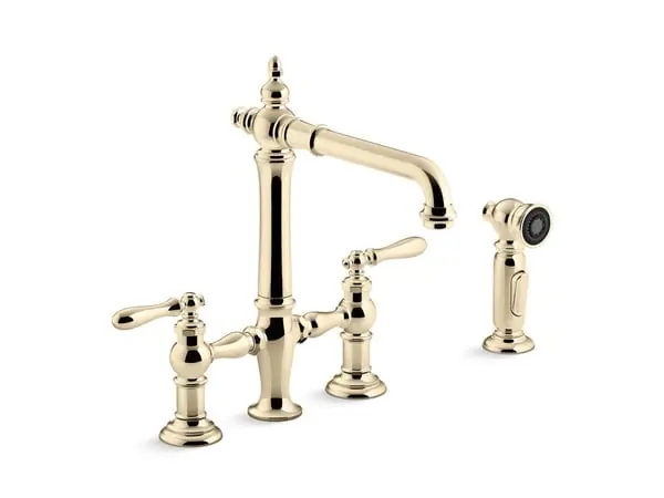 Kohler 76519-4-AF ccy lfa 1.5 2hdl lev brdge kitc fct