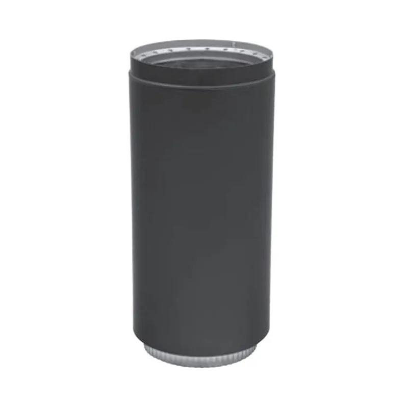 Metal-Fab 8DWB8A Black Pipe 8 inches x 8 inches Adj. Dbl. Wall