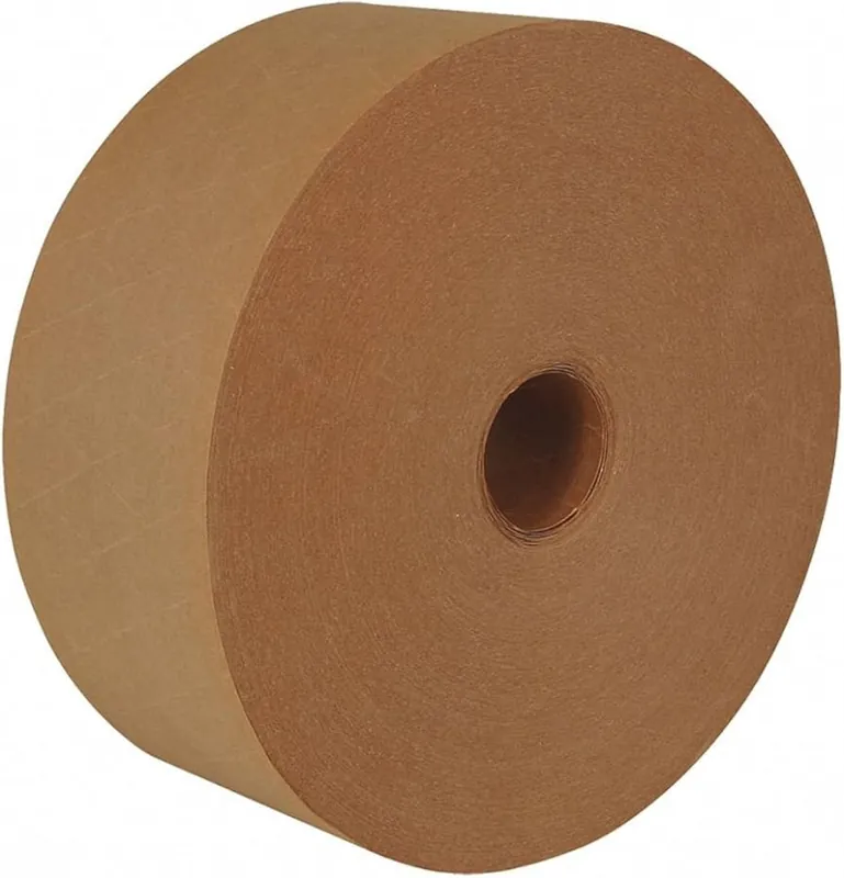 Challenger Packaging 40098 70mm x 450 feet Kraft Medium Duty Reinforced Water Activated Kraft Tape