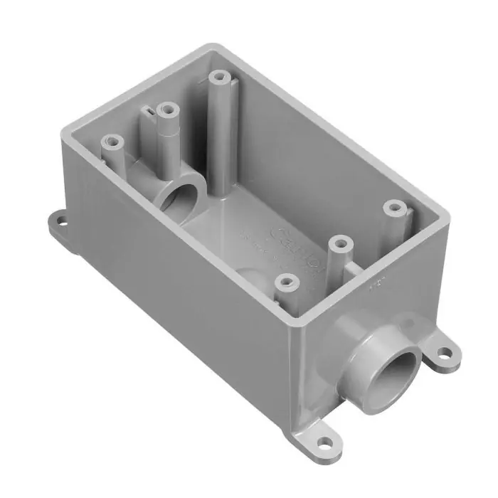 Abb Installation Products E981FFN Carlon Box Dvc PVC 18cu-In 1 2 1 1in (2) Hub