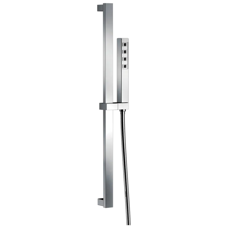 Delta 51567 Single-Spray H2Okinetic Slide Bar Hand Held Shower with Hose