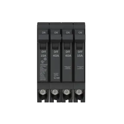 Abb THQLQ154015 thqlq plug-in quad breaker 15A/1P & 40A/2P & 15A/1P
