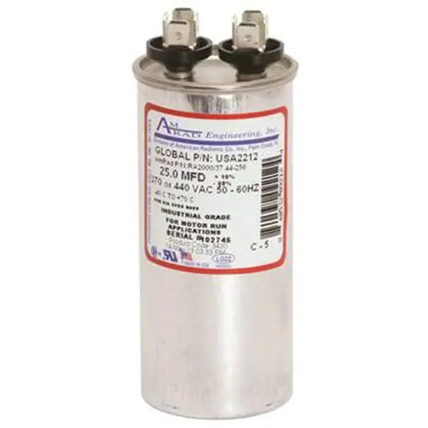 Global Source USA2212 Motor Run Capacitor 25 Mfd 370/440 VAC REPLACEMENT USA2212