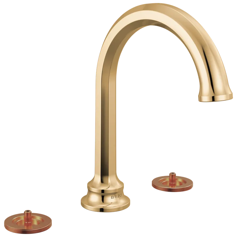 Brizo 65365LF-PGLHP Beauclere Widespread Lavatory Faucet with Arc Spout - Less Handles 1.2 GPM
