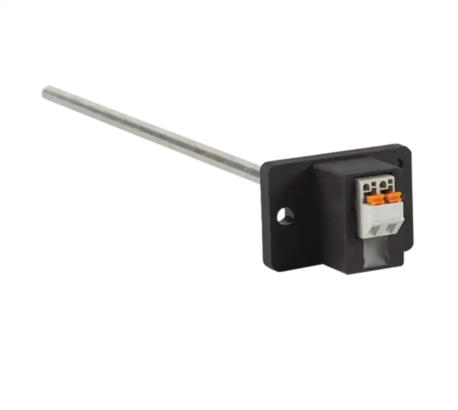 Tasseron THTDFA04 Q-Duct Flange Temperature Sensor 10K Type 2, 4 inches Probe