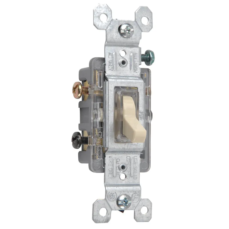 Legrand 663islg pass & seymour three-way lighted toggle switch 15a 120v
