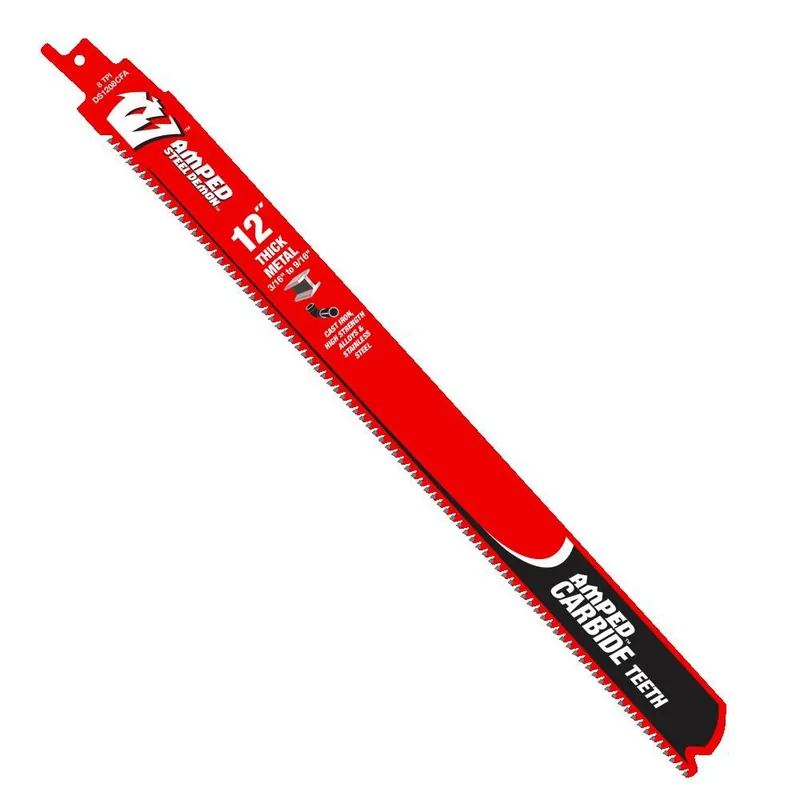 Diablo Cable DS1208CFA3 12 Inch 8 TPI AMPED Reciprocating Blades for Thick Metal, 3 Pack