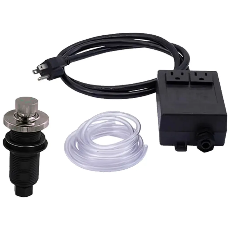 Mountain Plumbing MT964K/BRN Round "Deluxe" Knurled Raised Waste Disposer Air Switch with Freedom Mount