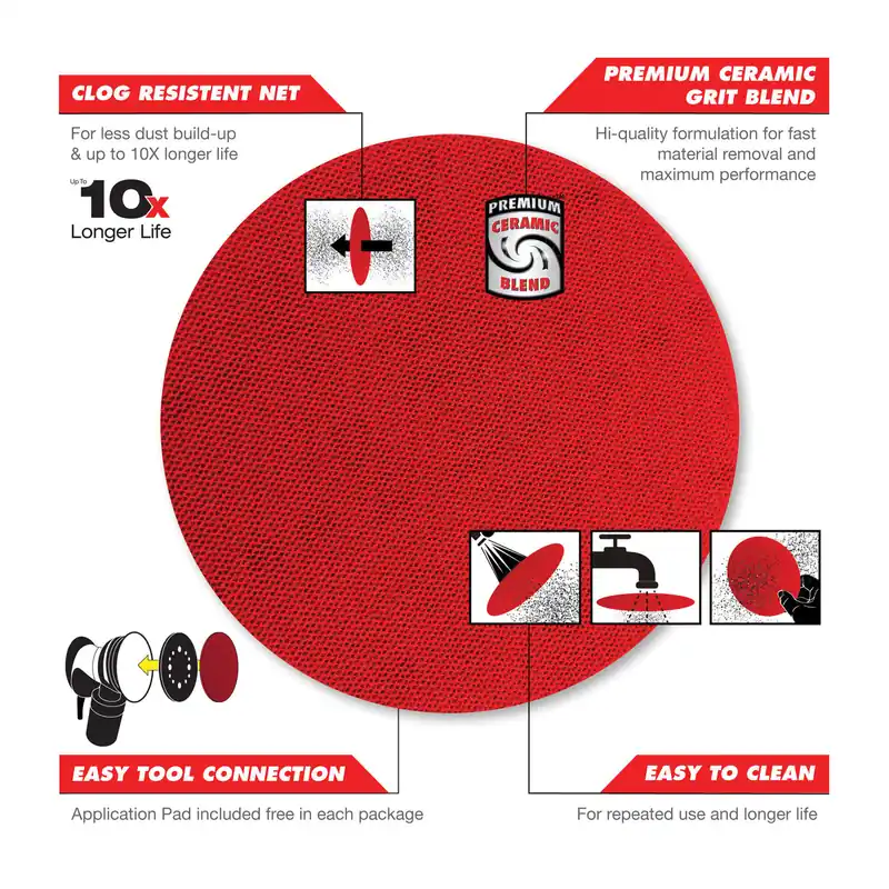Diablo DND050220H40I Sanding Disc 220 Grit, 40 Pack