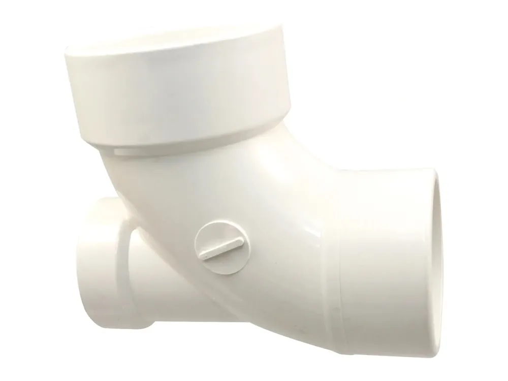 Nibco 4861-2-LH 90° Elbow with Low Heel Inlet Spg x Hub - PVC DWV