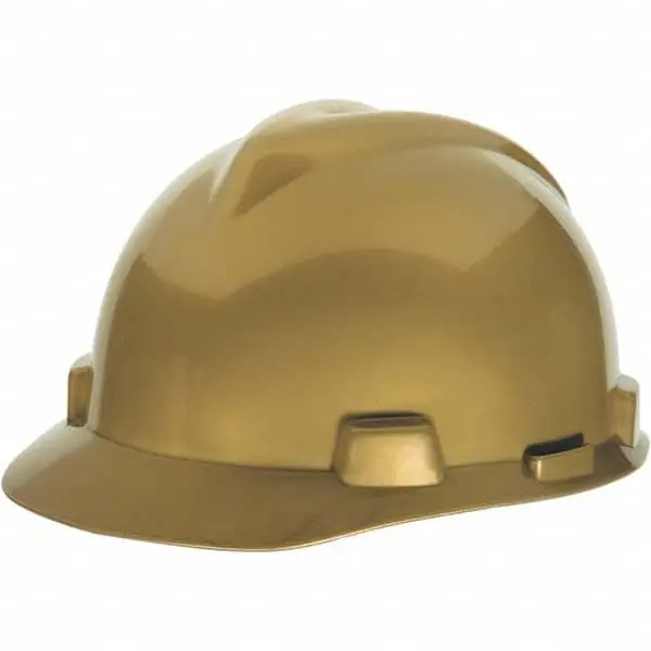 Msa Saftey 464852 V-Gard Slotted Hard Hat Staz-On Suspension
