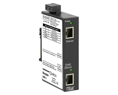 Contemporary Controls EIPE-1 Skorpion PoE Mid-Span Injector 15.4W