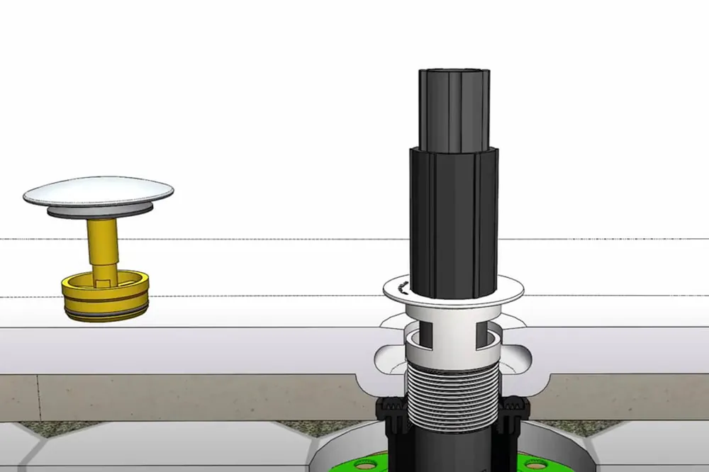 Mountain Plumbing BDWOF-DS/MB Tub Docking Station Freestanding Tub Drain Rough In