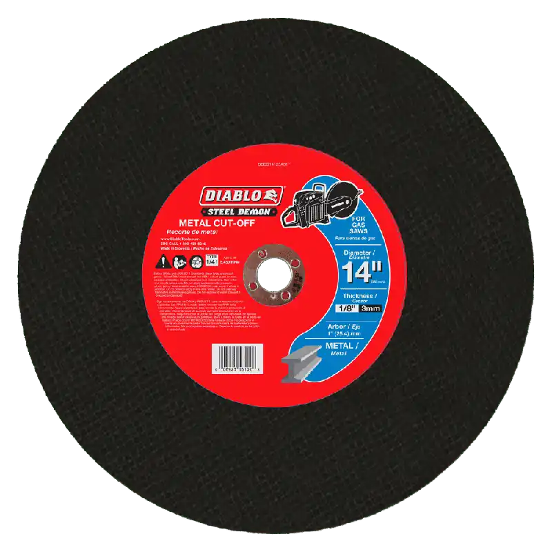 Diablo DBDS14125A01F Steel Demon High Speed Metal Cut-Off Disc 14 in x 1/8 in x 1 in