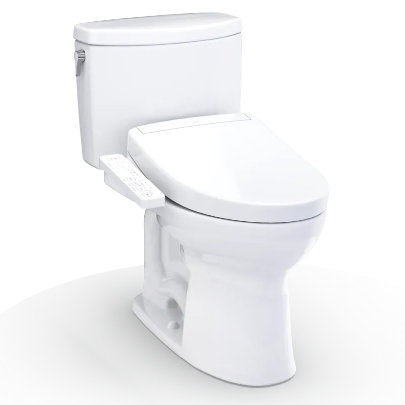 Toto MW4543346CUFG#01 Drake II 1G Washlet+ S2 Two-Piece Toilet 1.0 GPF