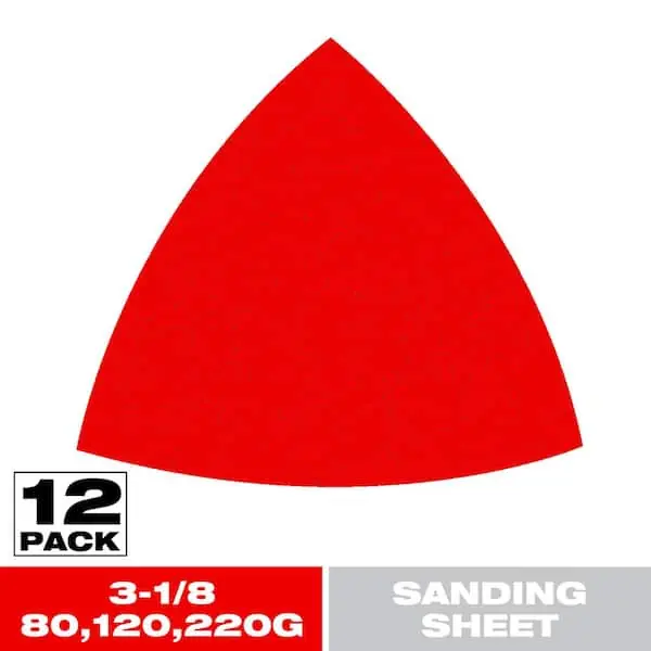 Diablo DCT318ASTH12G Detail Triangle Sanding Sheet Assorted 12pk