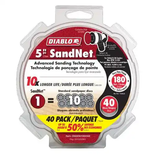 Diablo DND050180H40I SandNET Discs 5 in 180 Grit 40 Pack