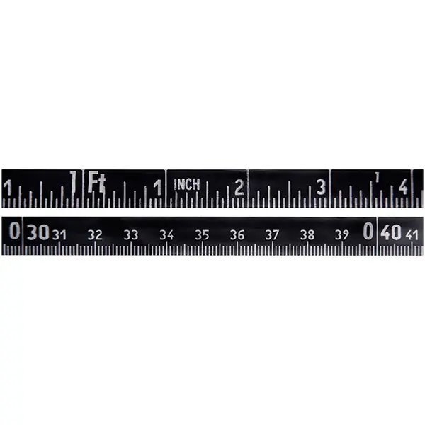 Us Tape 59257 1/2 inchesX33 feet Black Etched- Gauging Tape- English